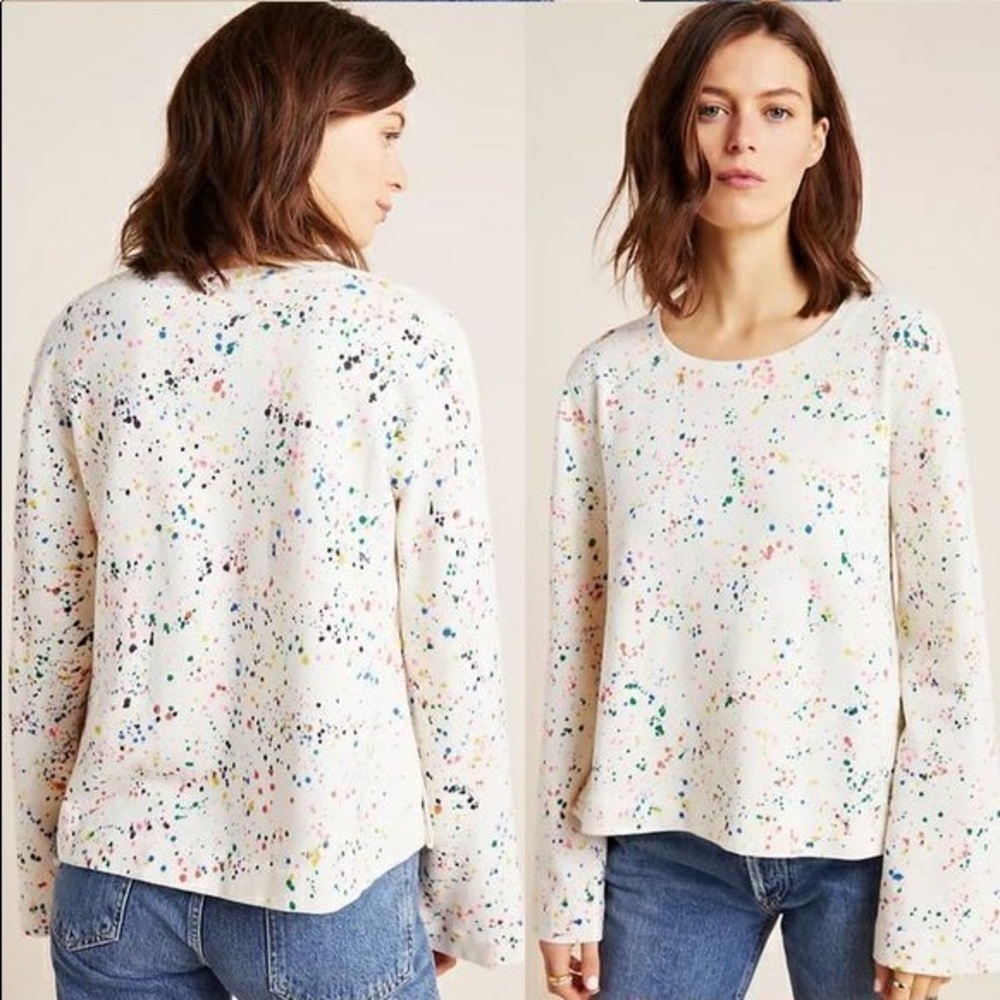 ANTHROPOLOGIE MAEVE Crew Neck long Bell Sleeve 🤍